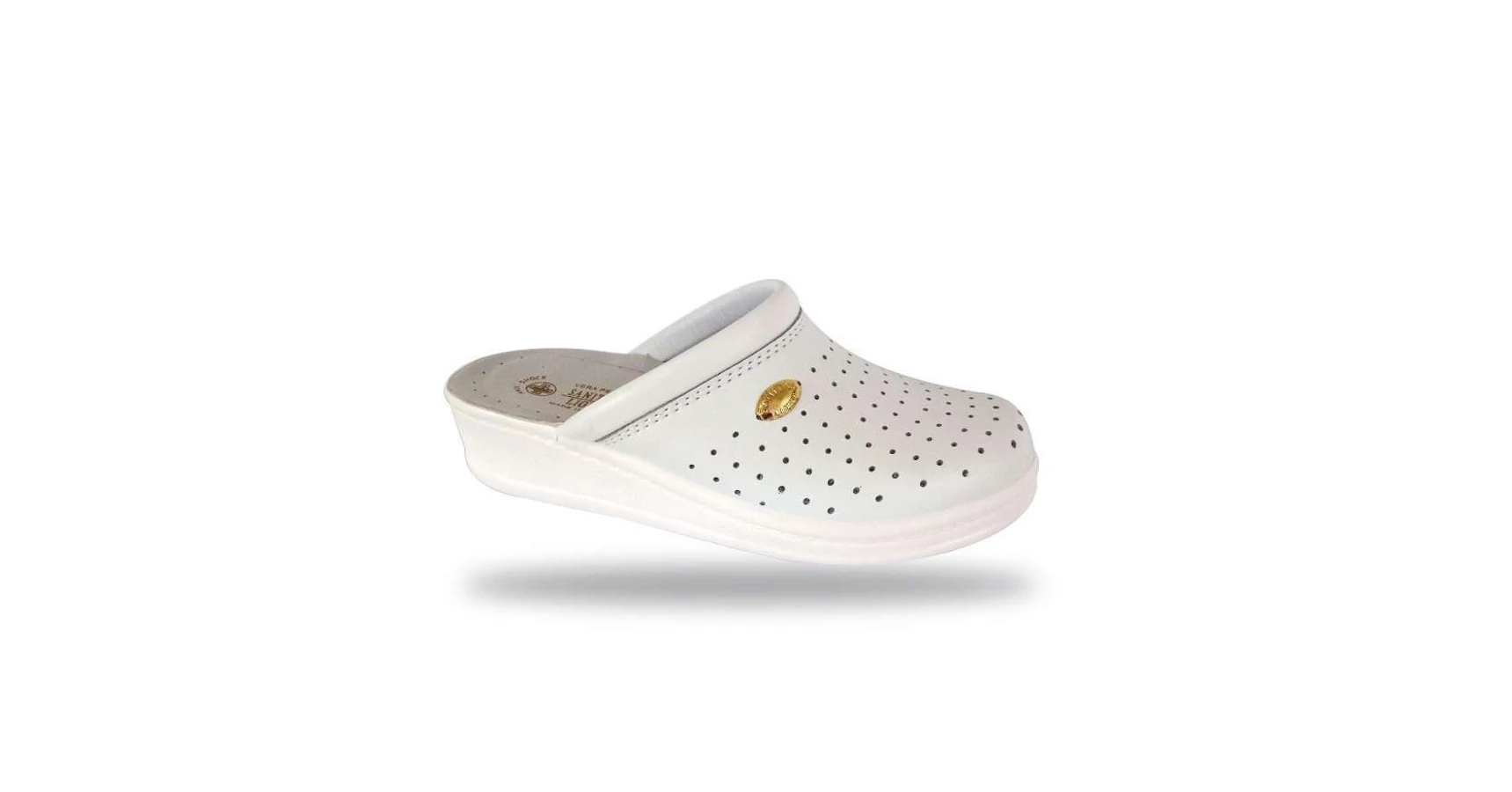 Sanital Light - Ciabatta in Pelle - 1372 Bianco 40