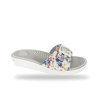 Monte Bosco női  tüskés talpú masszázspapucs - TS-1F2 virágos komfort papucs
