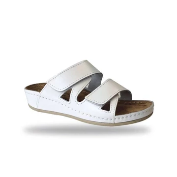 Női comfort bio papucs D76 Bianco