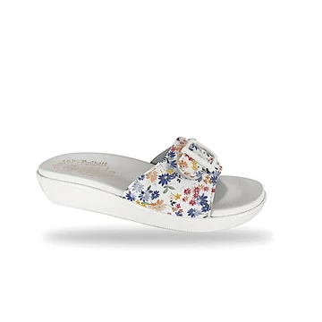 Monte Bosco női anatómiai talpkialakítású papucs - Anatom-1F2  virágos komfort papucs