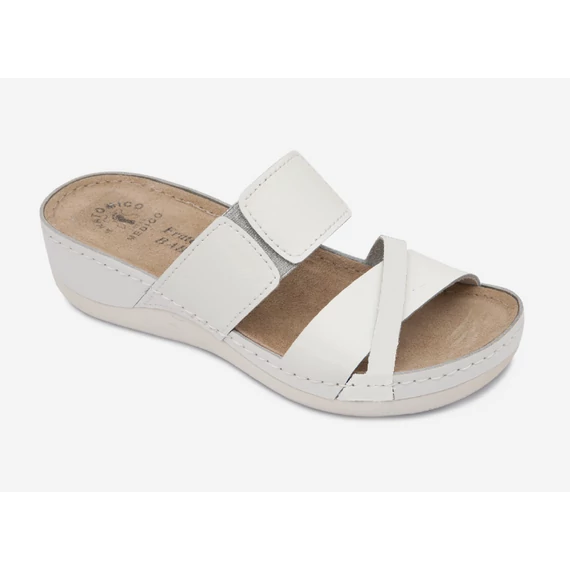 Anatómiai comfort Fratelli Babb papucs D304 Bianco