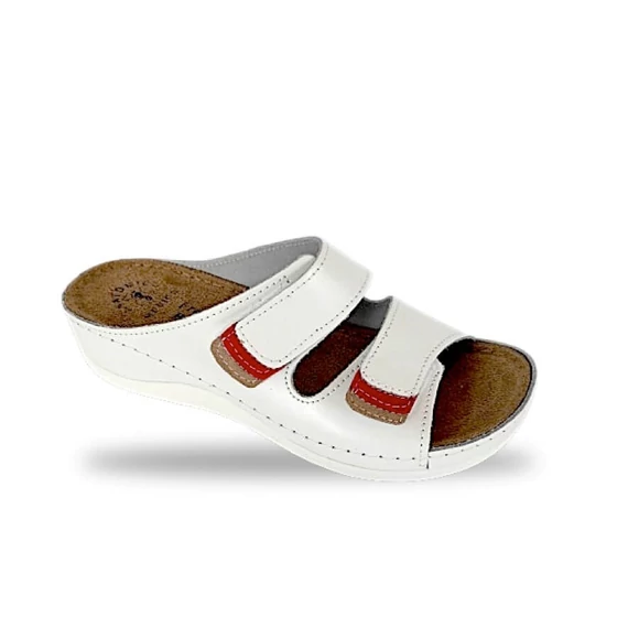 Anatómiai comfort Fratelli Babb papucs D3333 Bianco