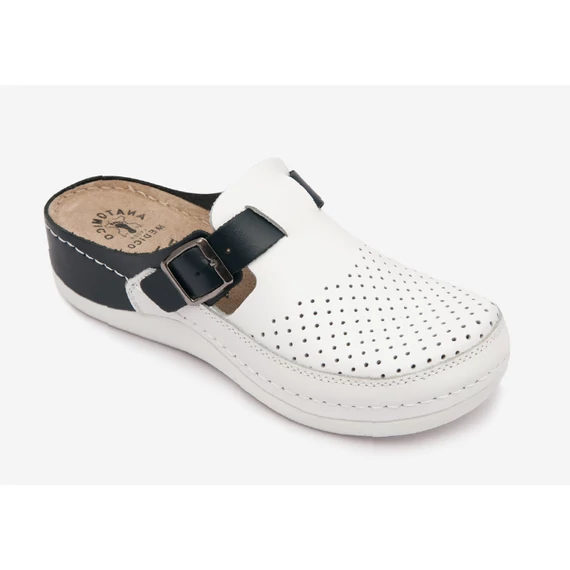 Női papucs - comfort klumpa D300 Bianco-Blue