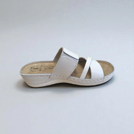 Anatómiai comfort Fratelli Babb papucs D304 Bianco