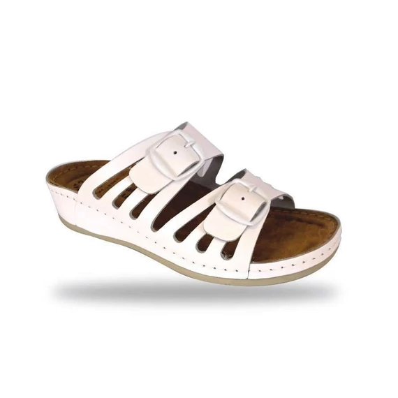 Női komfort bio papucs D71 Bianco