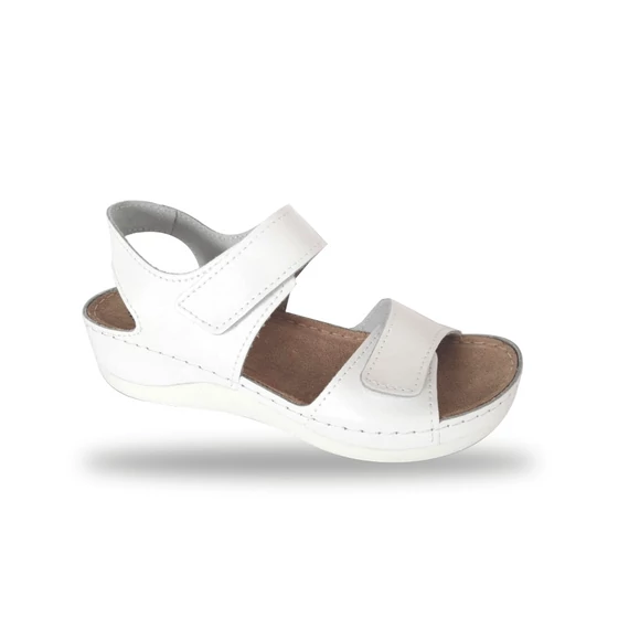 Női komfort szandál D302 Bianco