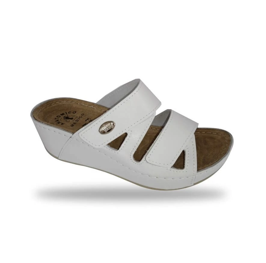 Női komfort divat papucs D108 Bianco